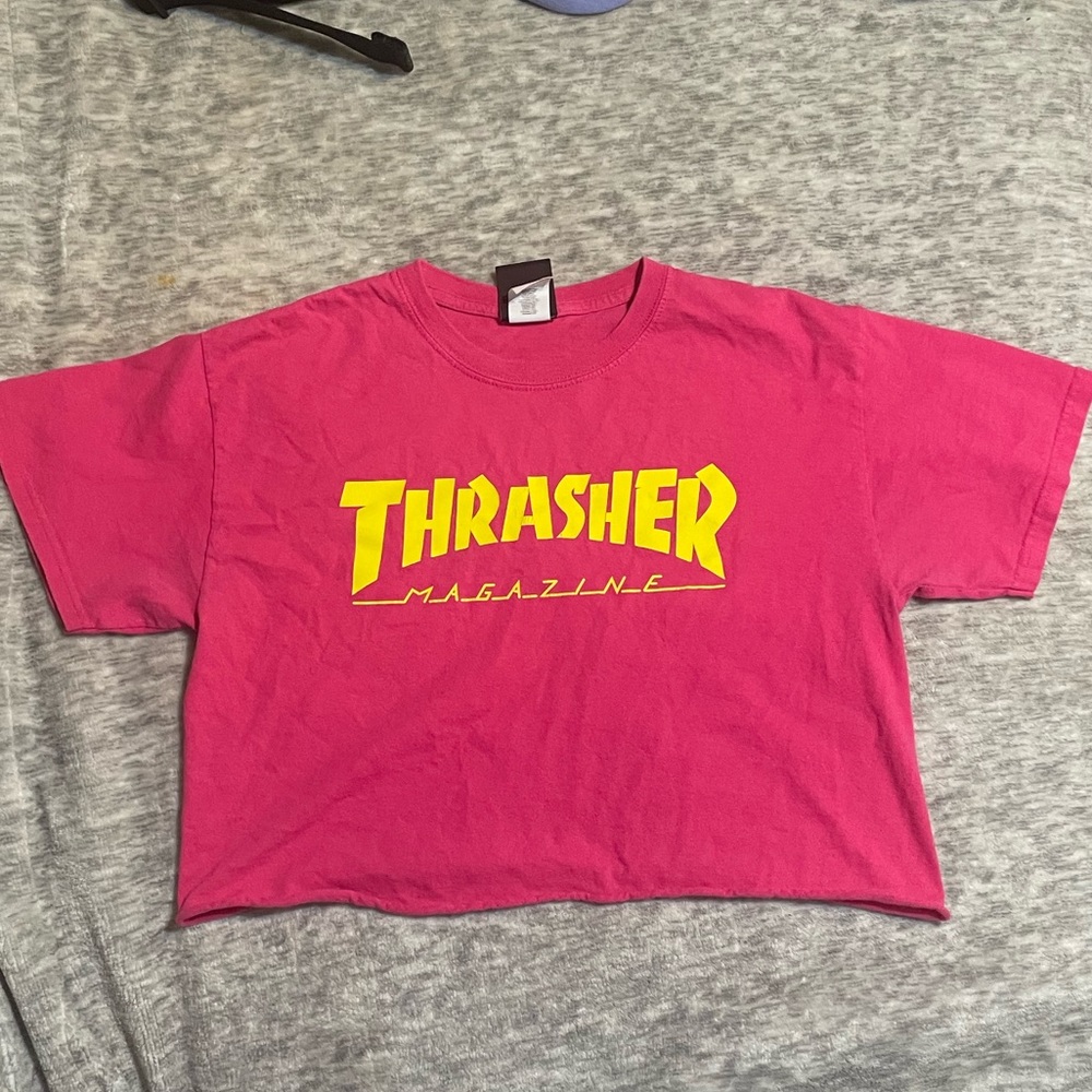 Thrasher Pink Crop Top